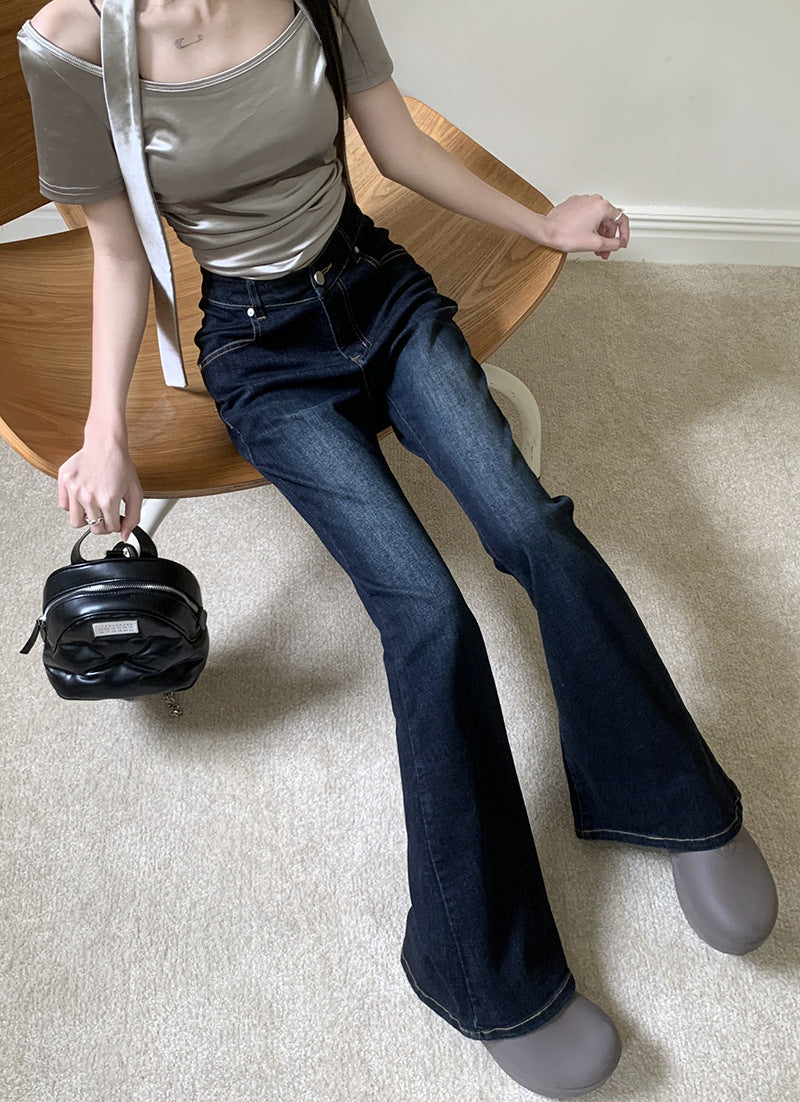 Cadet Blue Rhinestone Jeans