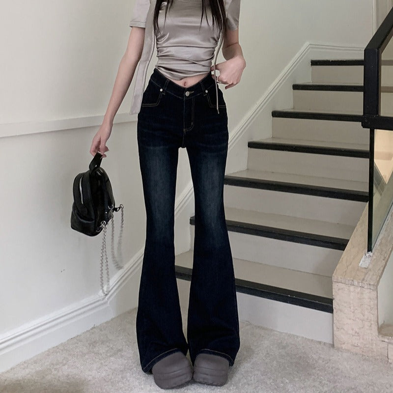 Cadet Blue Rhinestone Jeans