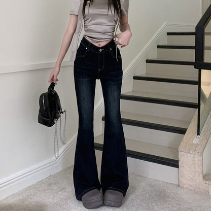 Cadet Blue Rhinestone Jeans